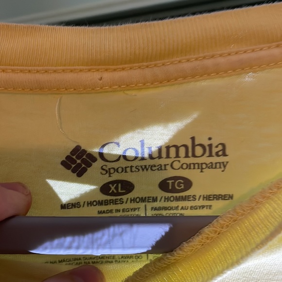 Columbia Men’s PFG Short Sleeve Tee in Yellow - Picture 3 of 4